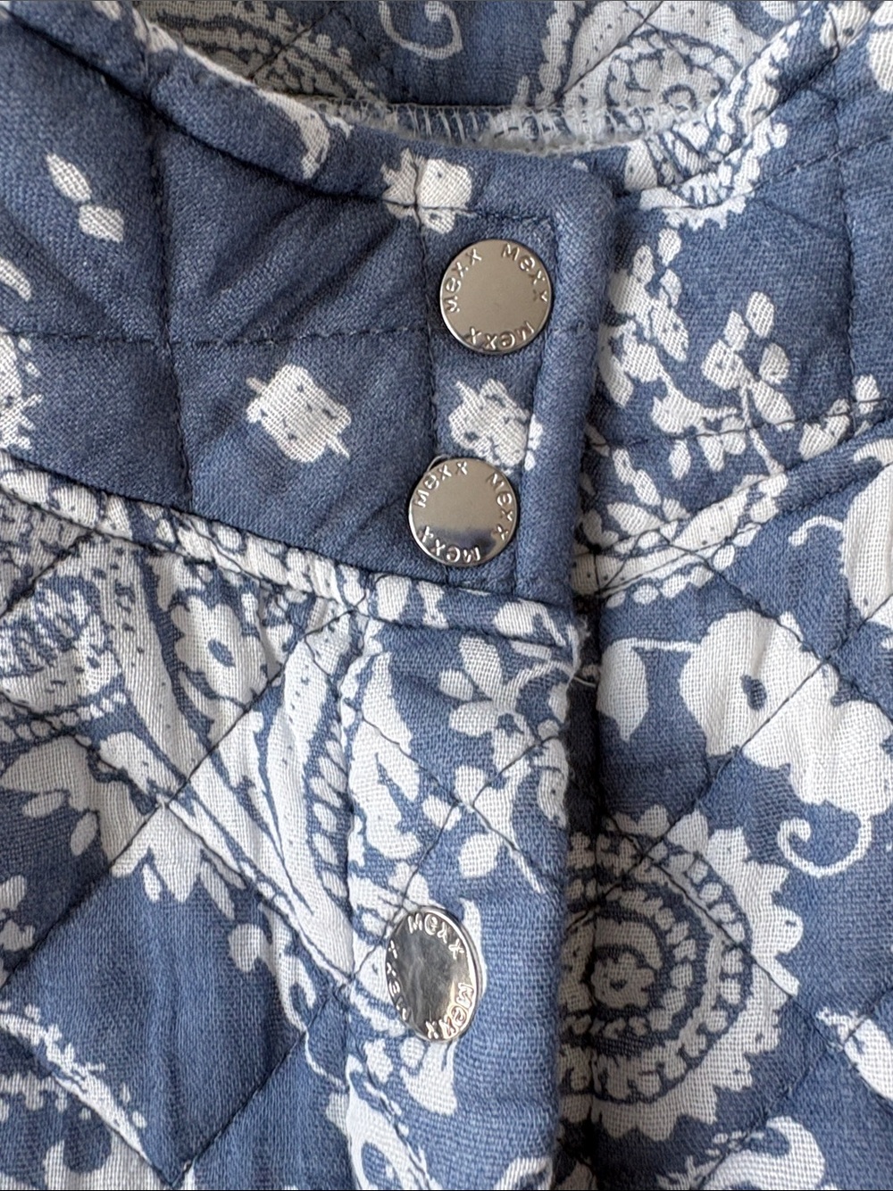Mexx Blue & White Quilted Paisley Jacket - Picture 3 of 10
